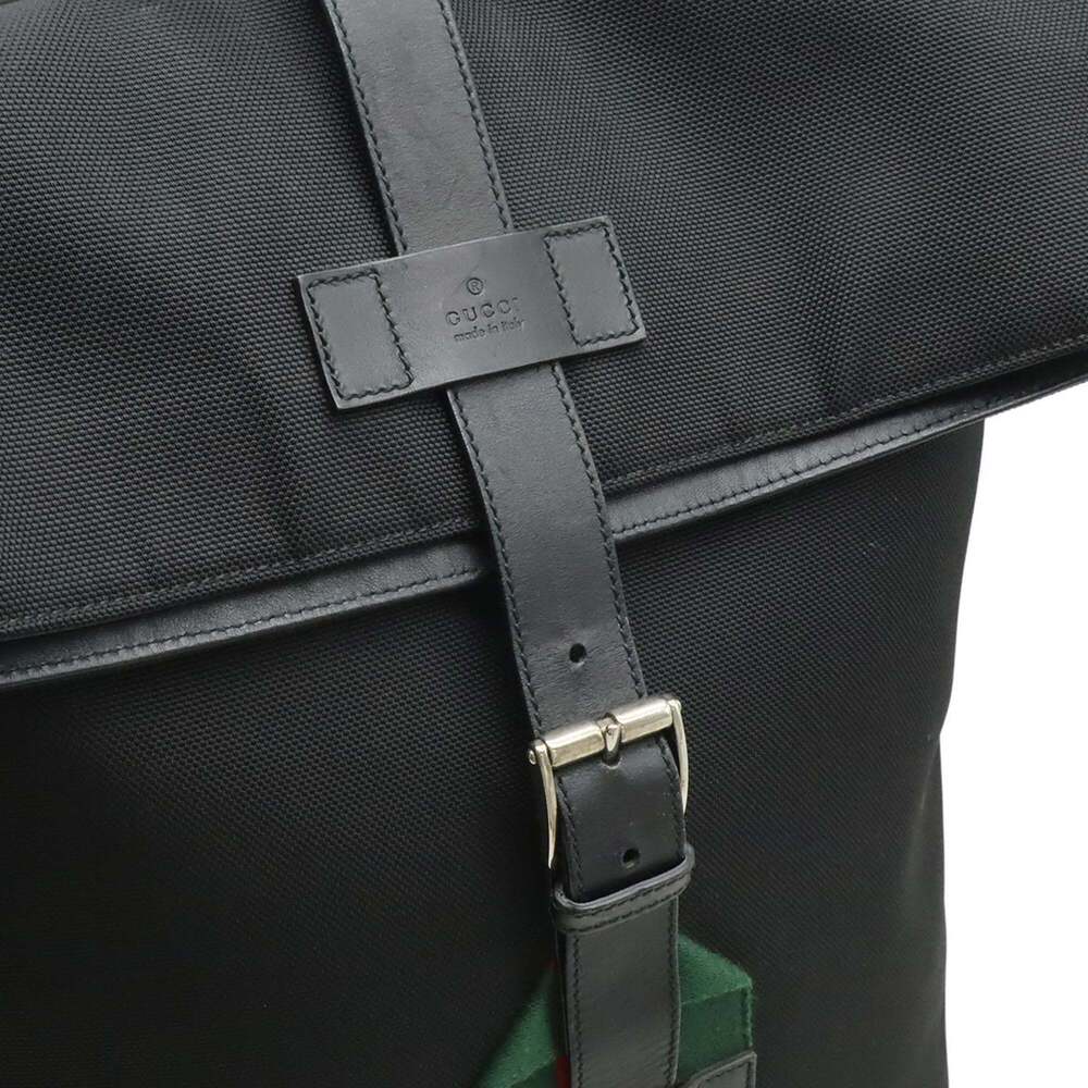 GUCCI Black Leather Backpack - Picture 9 of 10